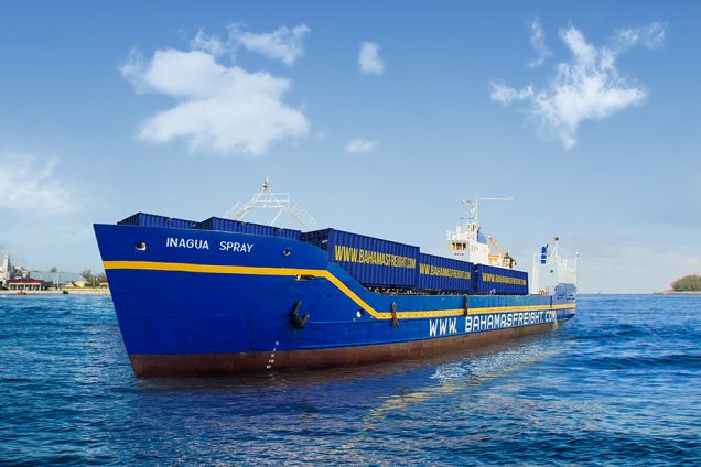 Bahamas Ferries' freight vessel, the M/V Inagua Spray